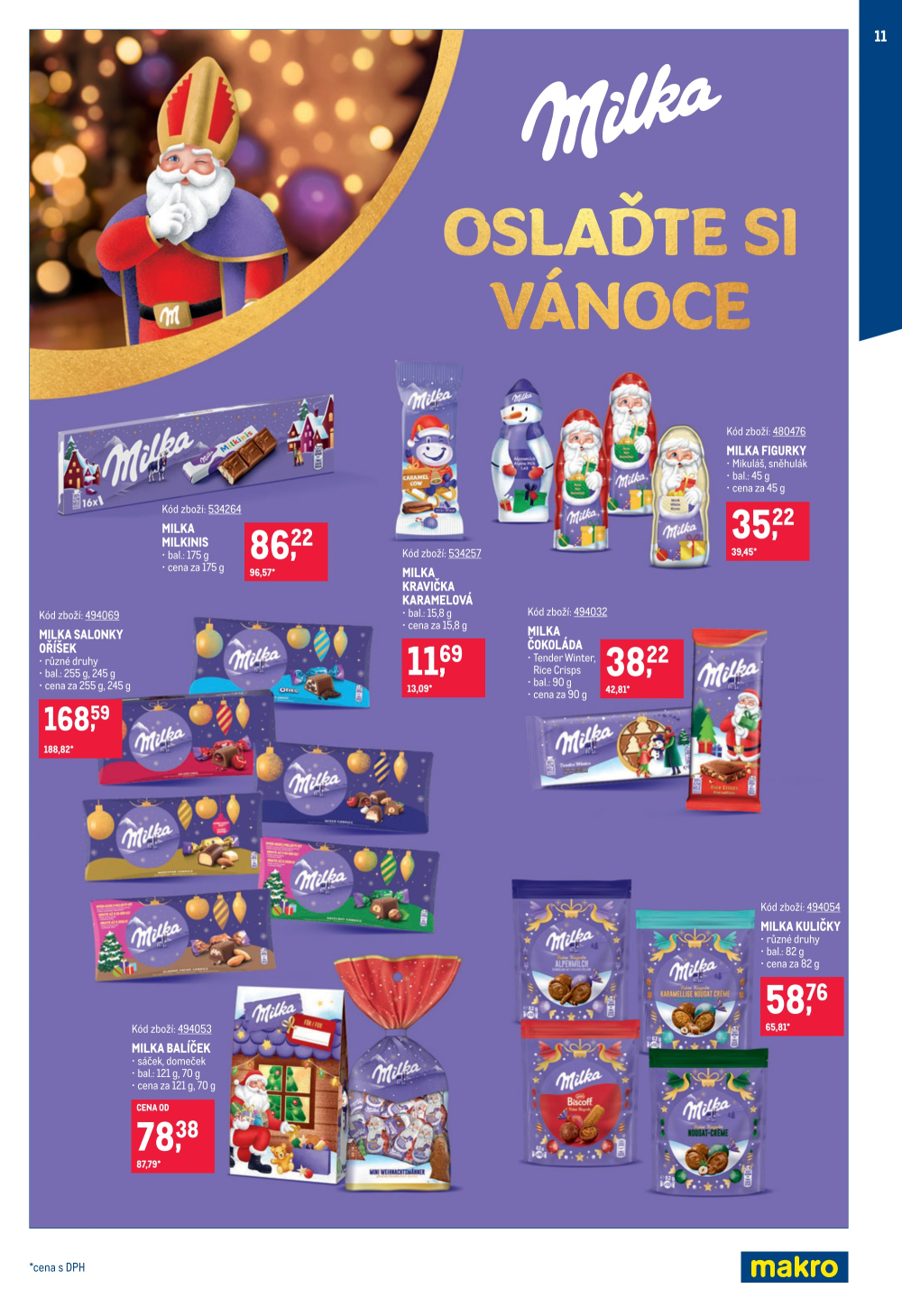 Leták Makro leták - Mikulášské čokolády - strana 11