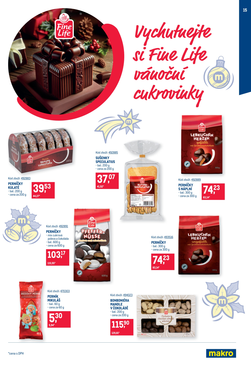 Leták Makro leták - Mikulášské čokolády - strana 15