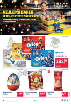 Makro leták - Mikulášské čokolády