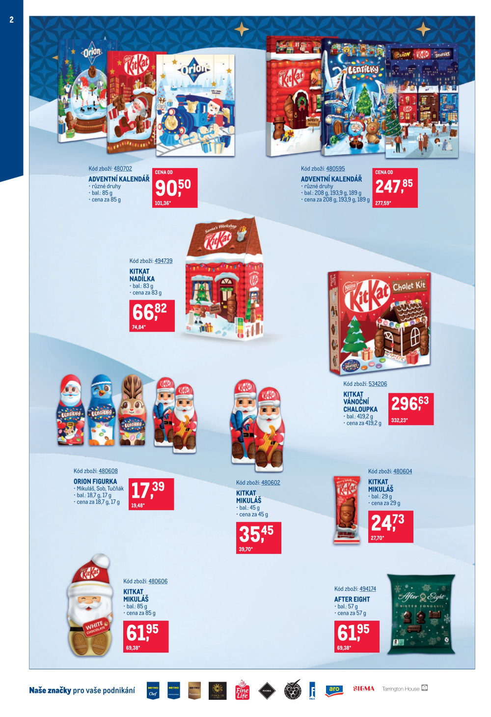 Leták Makro leták - Mikulášské čokolády - strana 2