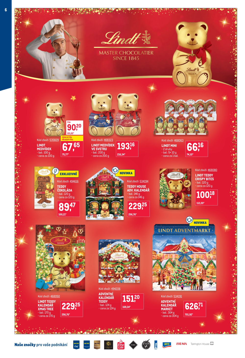 Leták Makro leták - Mikulášské čokolády - strana 6