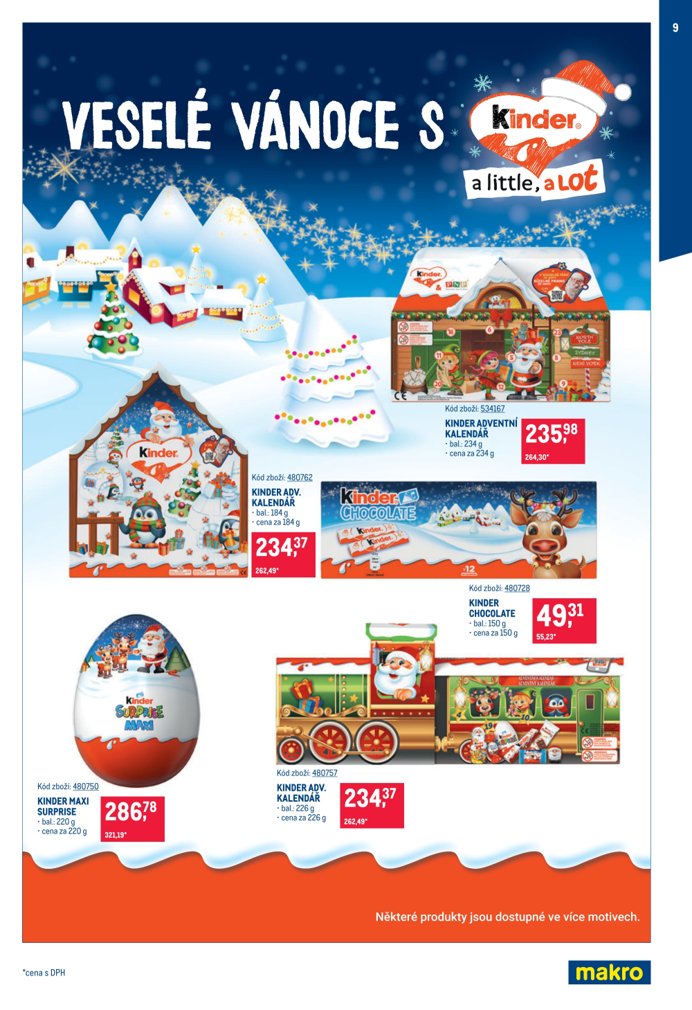 Leták Makro leták - Mikulášské čokolády - strana 9