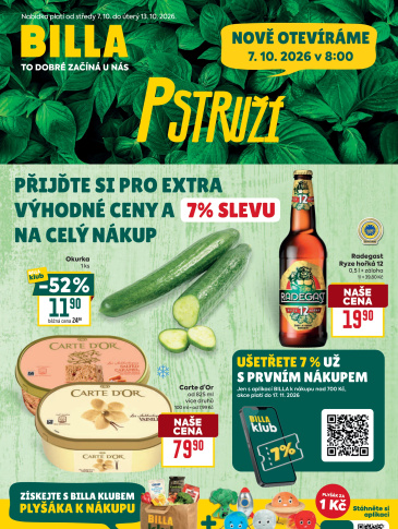 BILLA leták - Pstruží