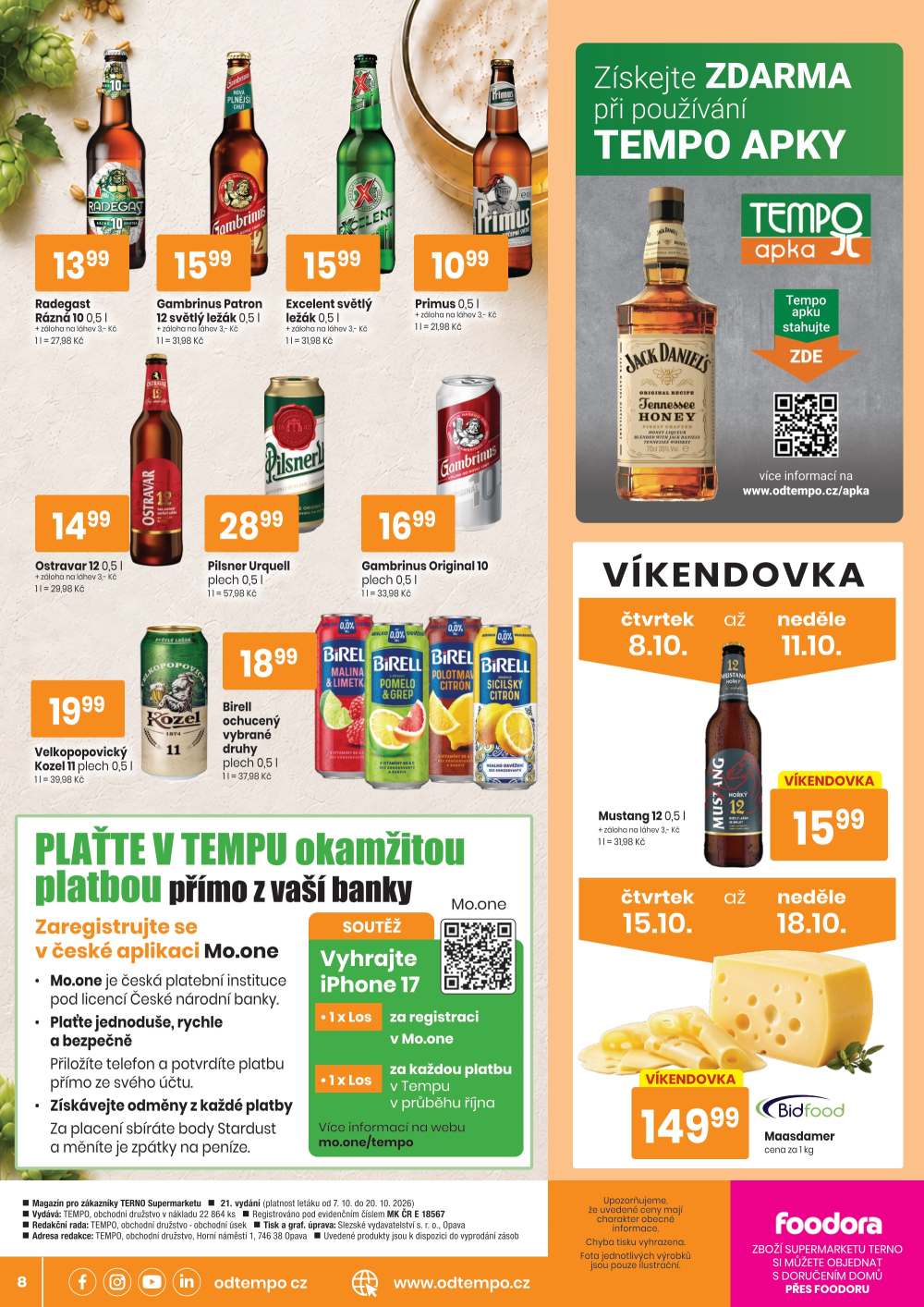 Leták TEMPO leták - Terno Opava - Jaktář - strana 8