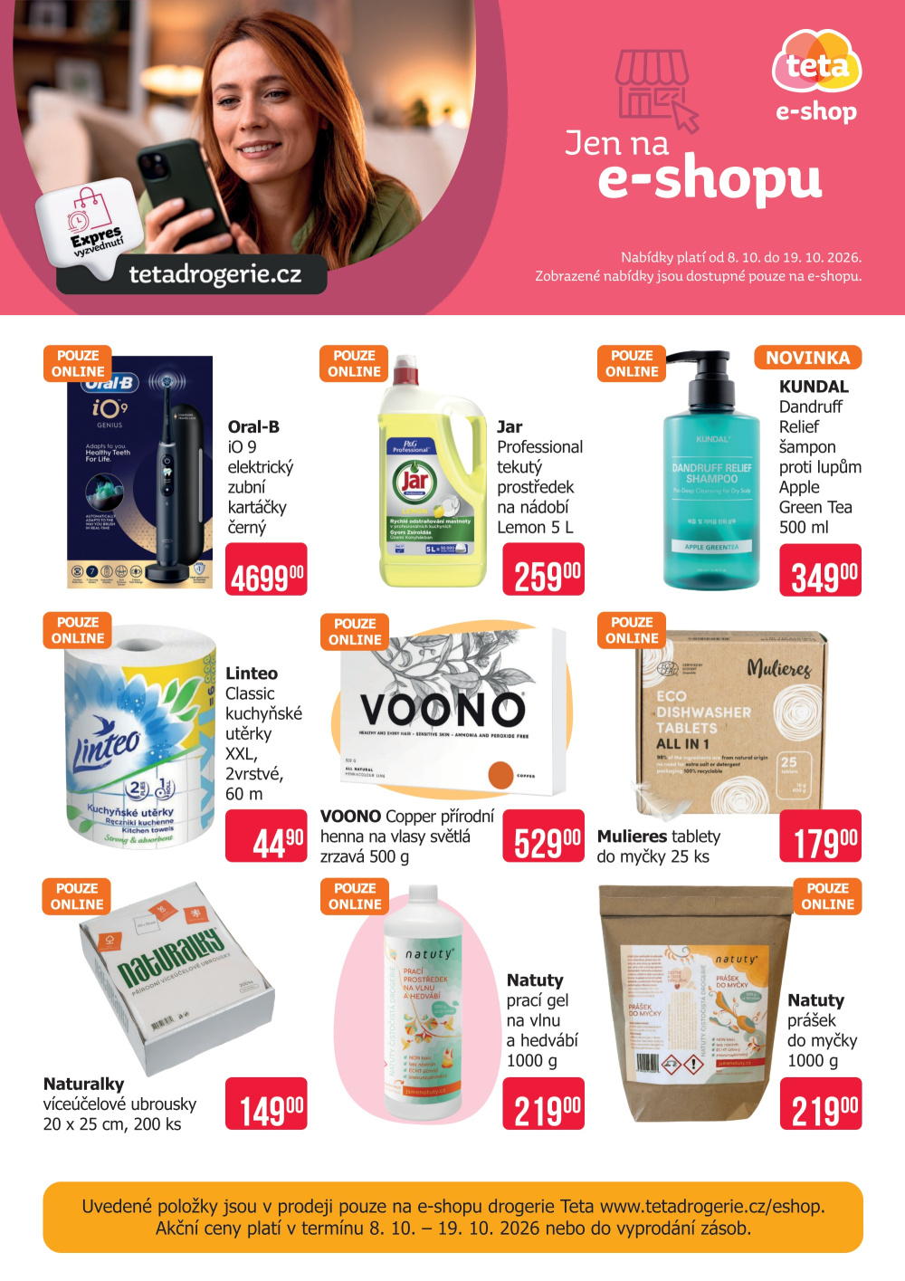 Leták Teta drogerie - Speciální nabídka e-shop - strana 1