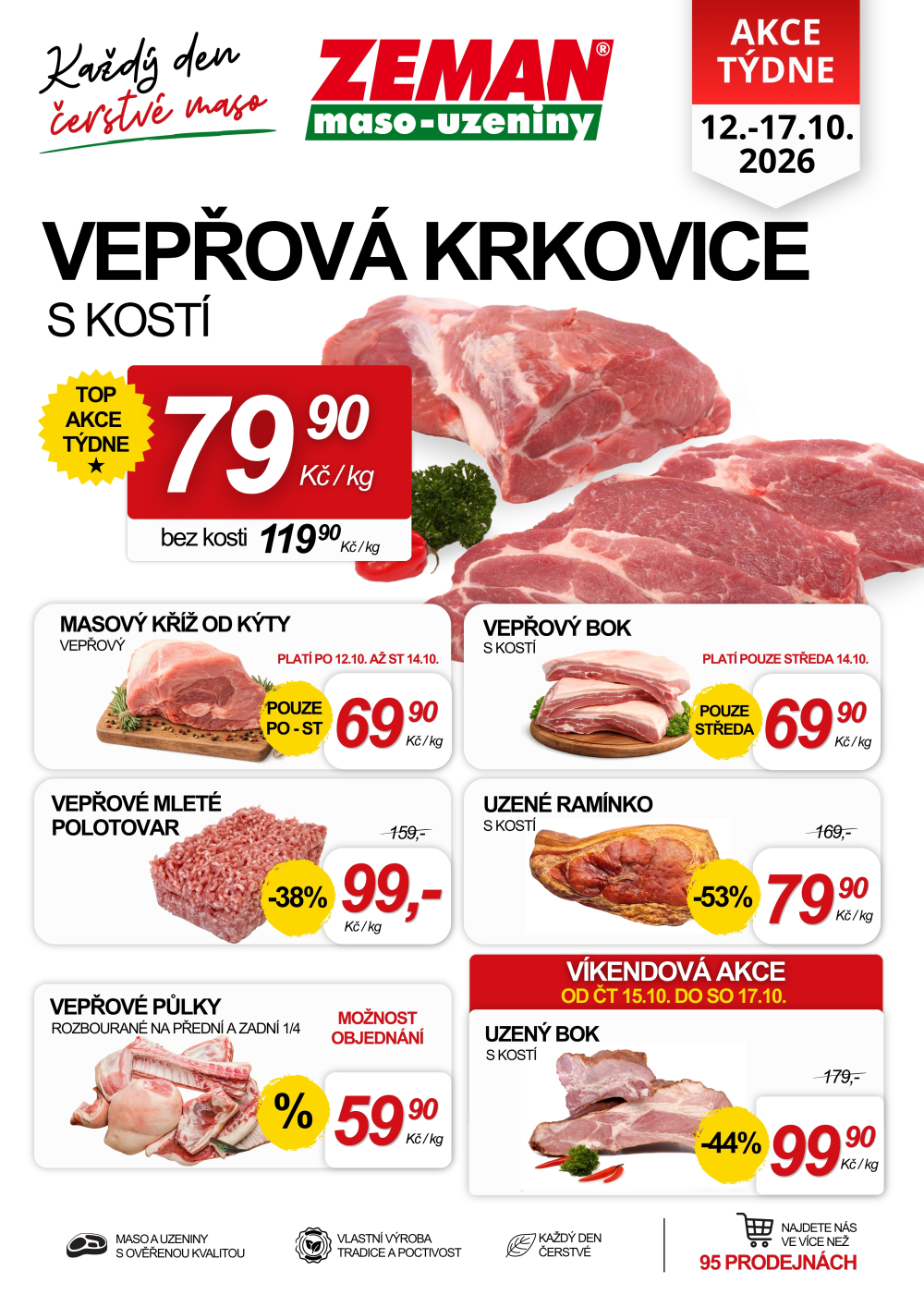 Leták ZEMAN maso - uzeniny leták - strana 1