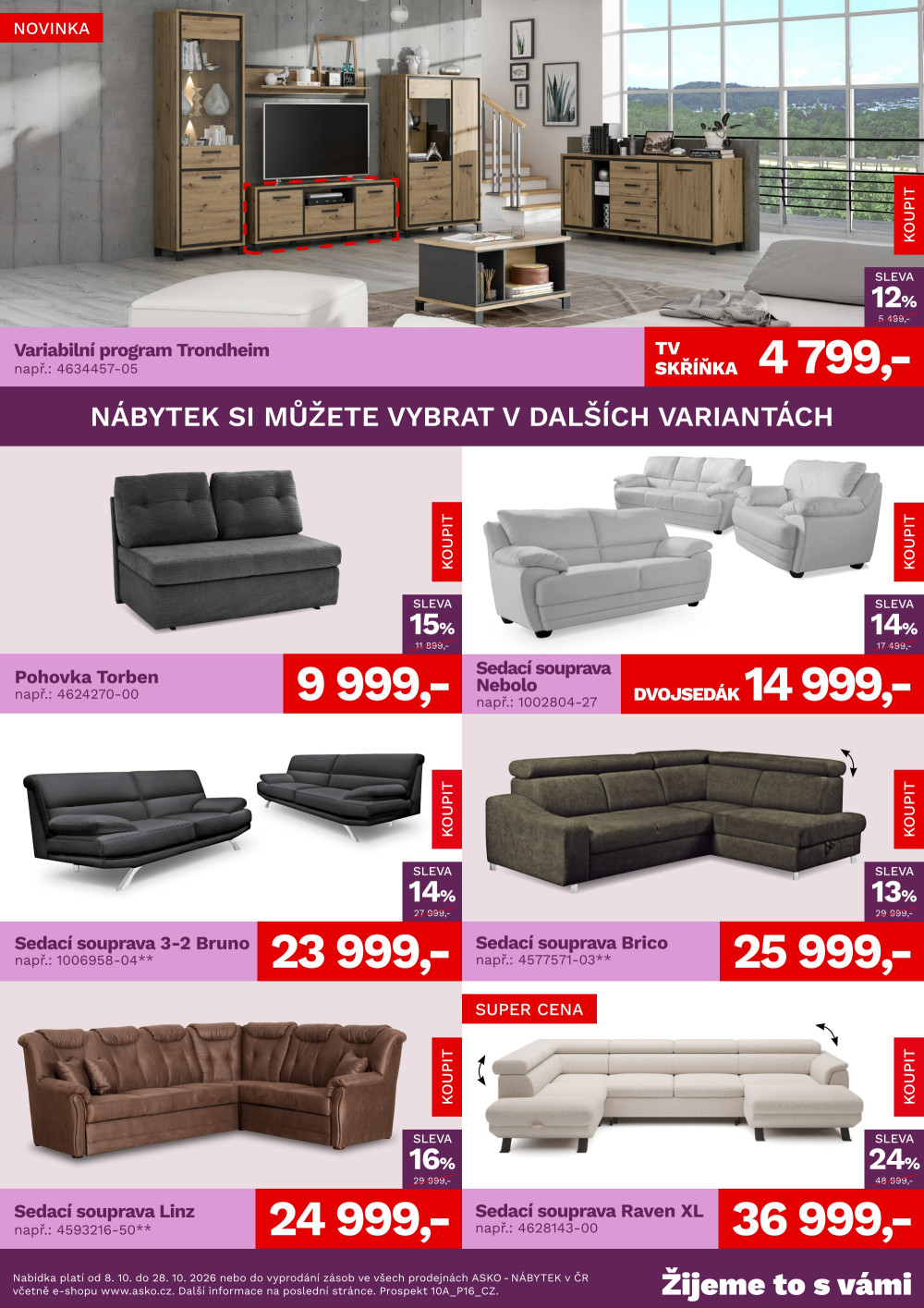 Leták ASKO nábytek leták - Akční nabídka - strana 2