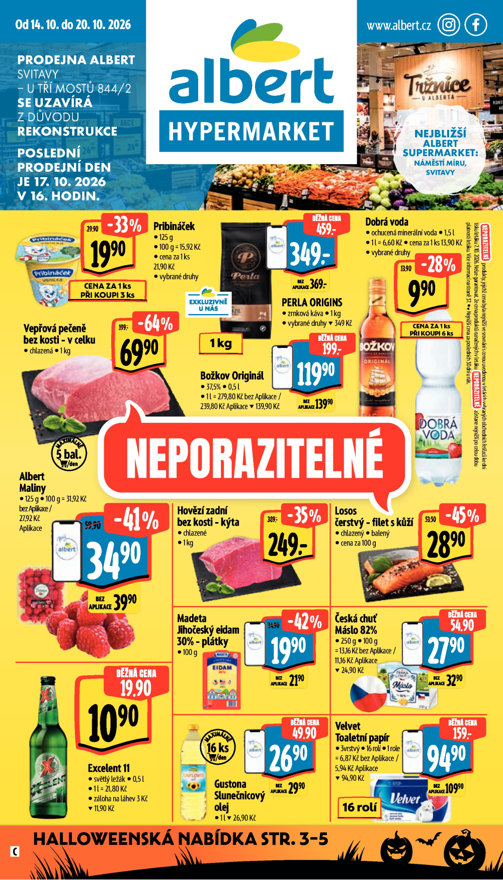 Leták Albert Hypermarket leták - Svitavy, U Tří mostů - strana 1