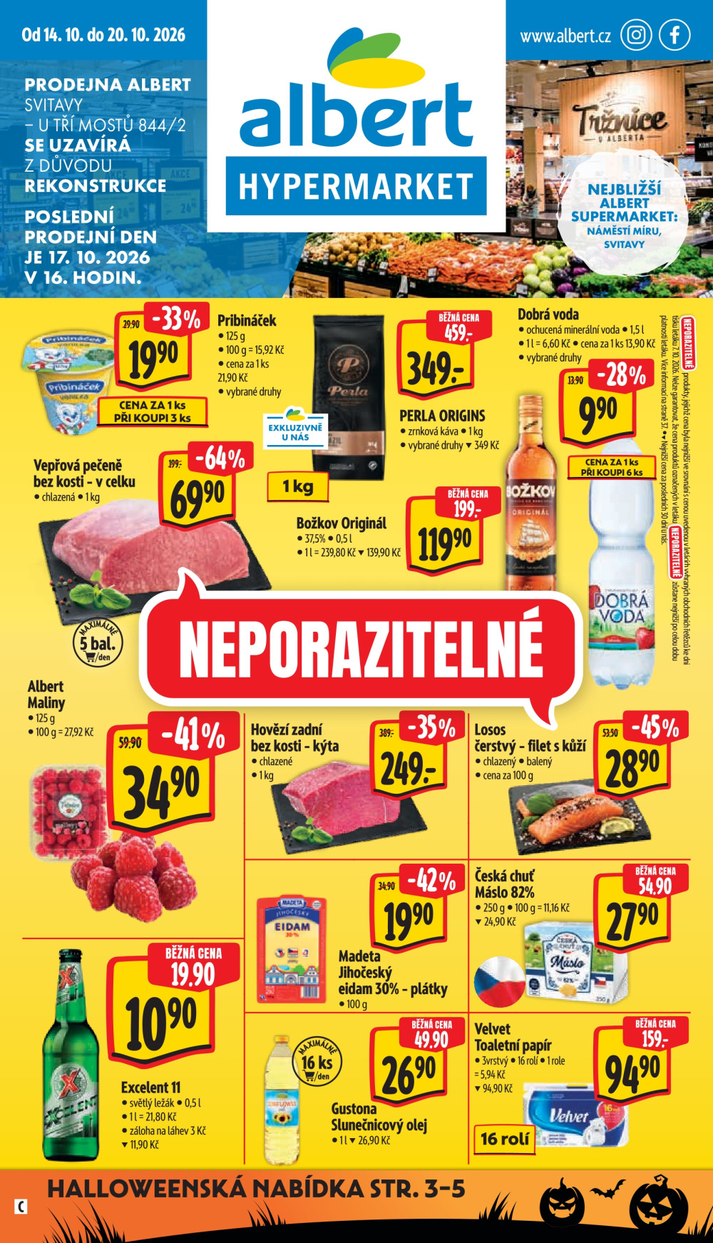 Leták Albert Hypermarket leták - Svitavy, U Tří mostů - strana 1
