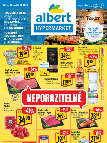 Albert Hypermarket leták - Svitavy, U Tří mostů