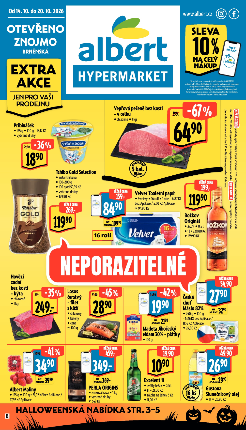Leták Albert Hypermarket leták - Znojmo, Brněnská - strana 1