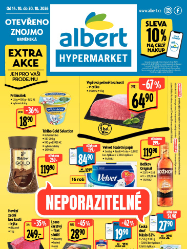 Albert Hypermarket leták - Znojmo, Brněnská