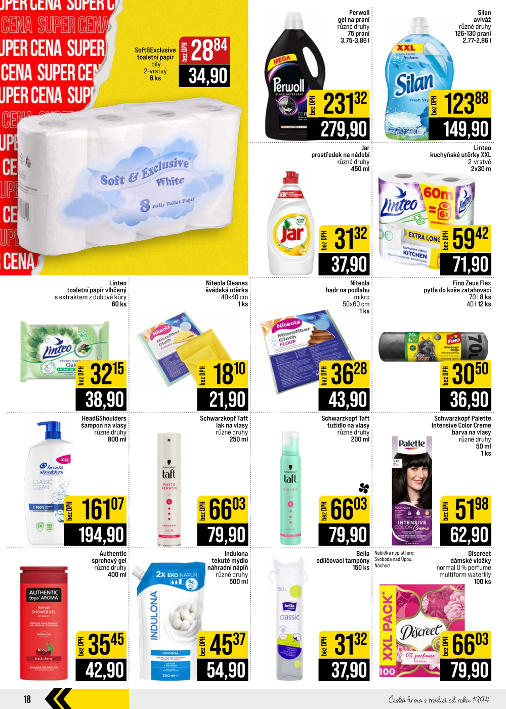 Leták JIP leták CC Cash & Carry - České Budějovice, Most, Náchod, Svoboda nad Úpou, Sušice - strana 18