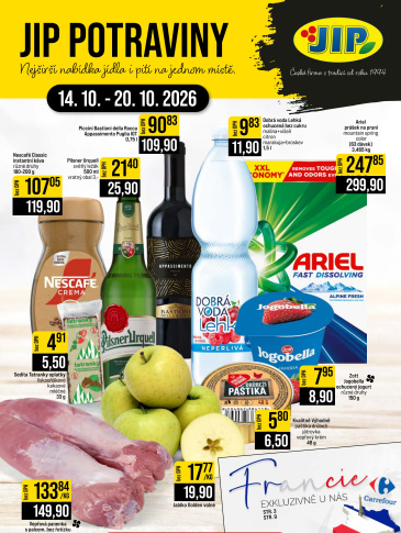 JIP leták CC Cash & Carry - České Budějovice, Most, Náchod, Svoboda nad Úpou, Sušice