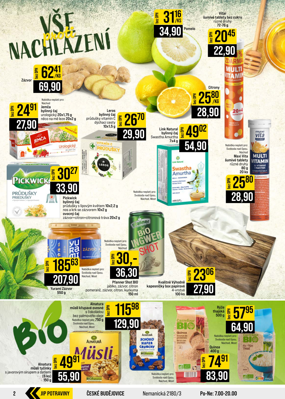 Leták JIP leták CC Cash & Carry - České Budějovice, Most, Náchod, Svoboda nad Úpou, Sušice - strana 2