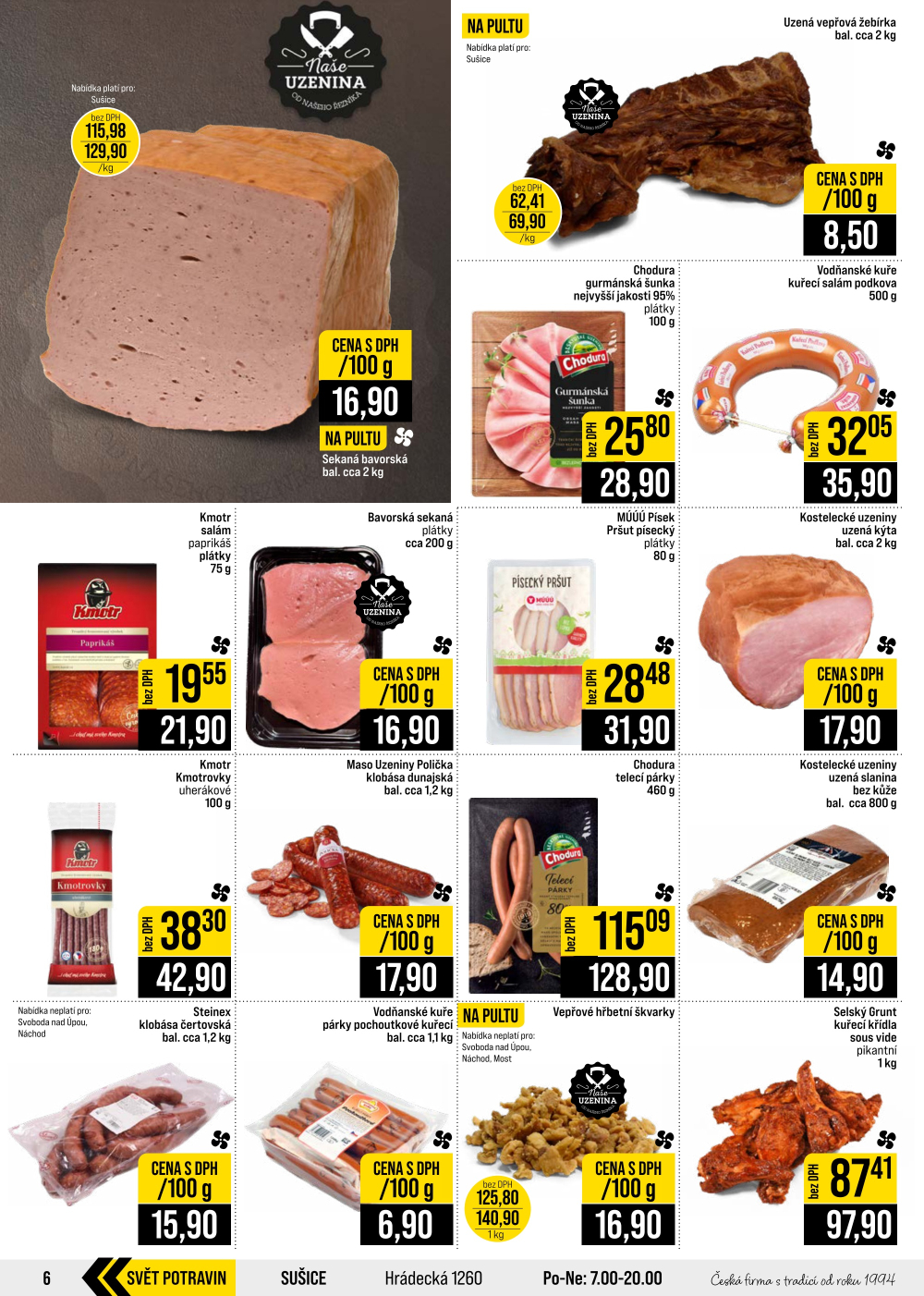 Leták JIP leták CC Cash & Carry - České Budějovice, Most, Náchod, Svoboda nad Úpou, Sušice - strana 6