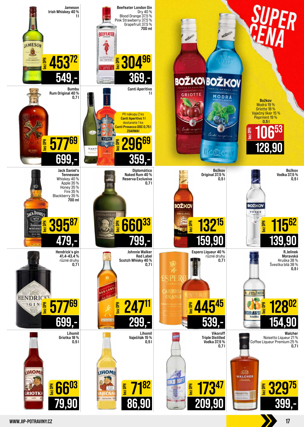 Leták JIP leták CC Cash & Carry - Brno, Ostrava, Praha, Polička, Olomouc, Karlovy Vary, Zlín, Jilemnice, Pardubice - strana 17