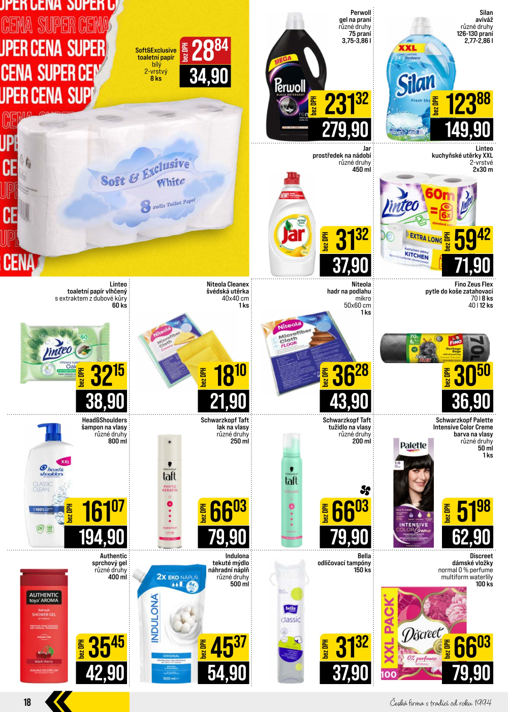 Leták JIP leták CC Cash & Carry - Brno, Ostrava, Praha, Polička, Olomouc, Karlovy Vary, Zlín, Jilemnice, Pardubice - strana 18