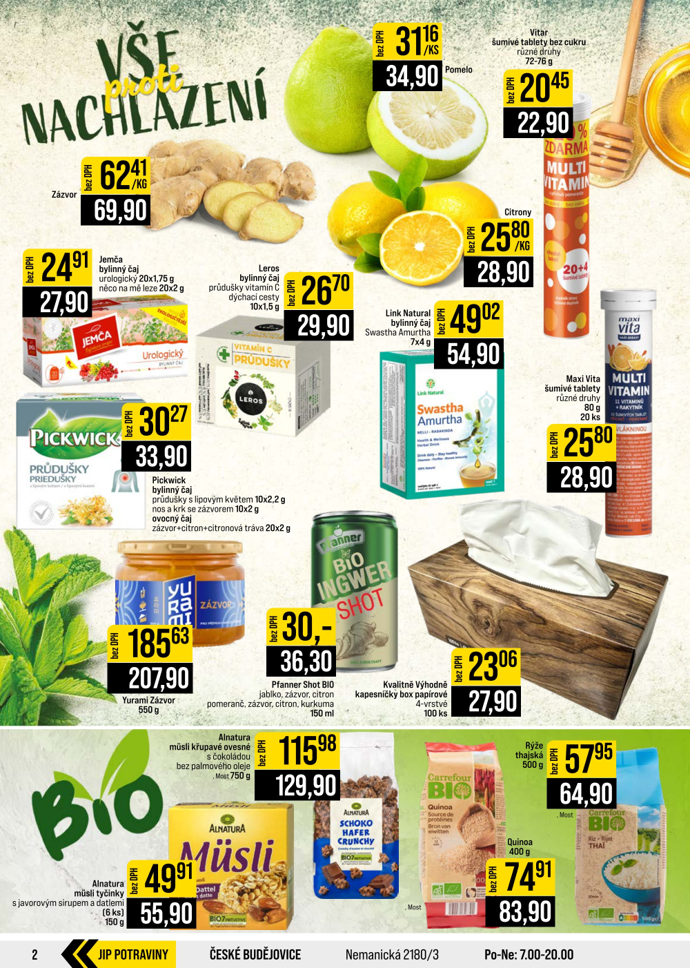 Leták JIP leták CC Cash & Carry - Brno, Ostrava, Praha, Polička, Olomouc, Karlovy Vary, Zlín, Jilemnice, Pardubice - strana 2