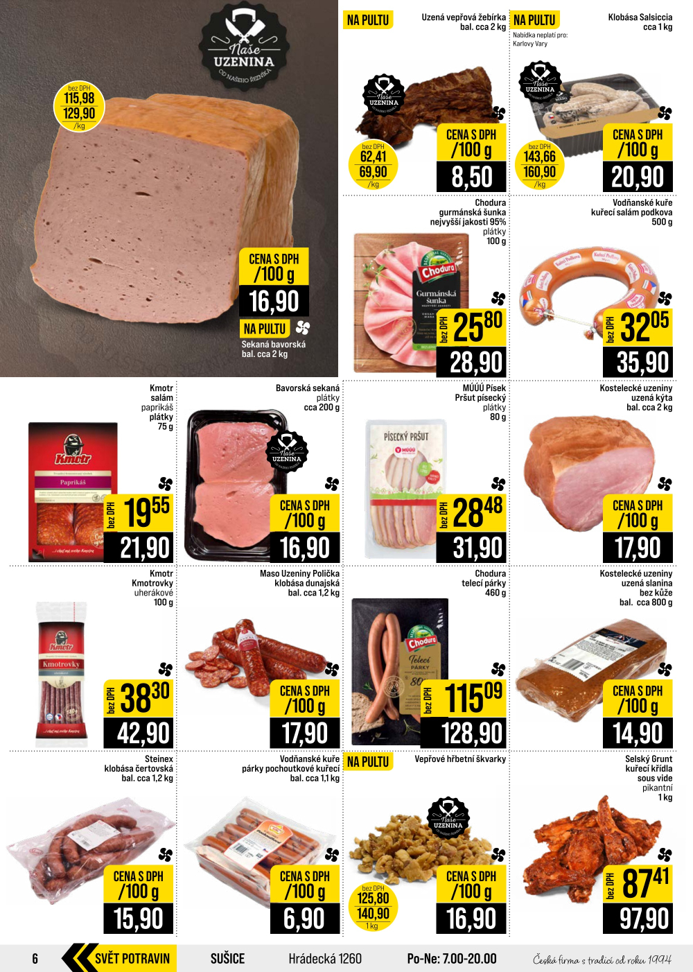 Leták JIP leták CC Cash & Carry - Brno, Ostrava, Praha, Polička, Olomouc, Karlovy Vary, Zlín, Jilemnice, Pardubice - strana 6
