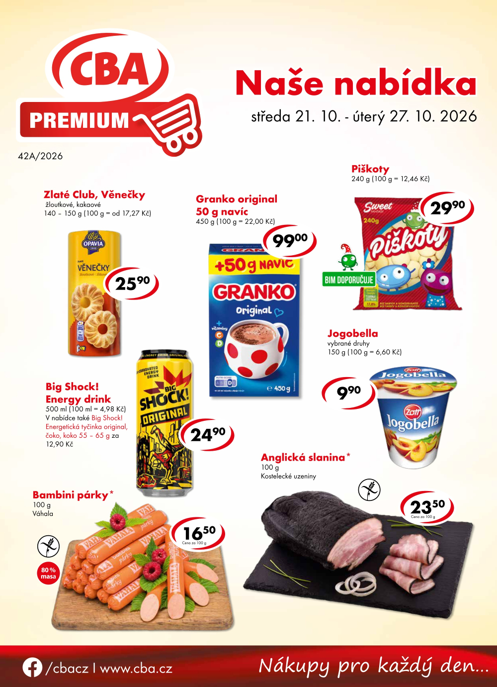Leták CBA Premium leták - strana 1