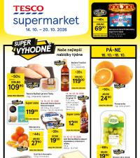 Akční leták Tesco supermarket 