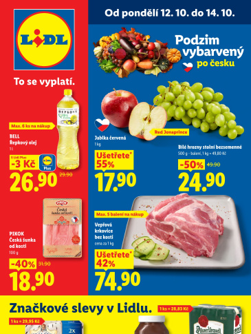 Lidl leták od pondělí