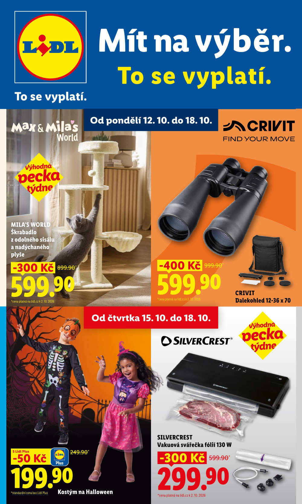 Leták Lidl leták - Nabídka spotřebního zboží - strana 1
