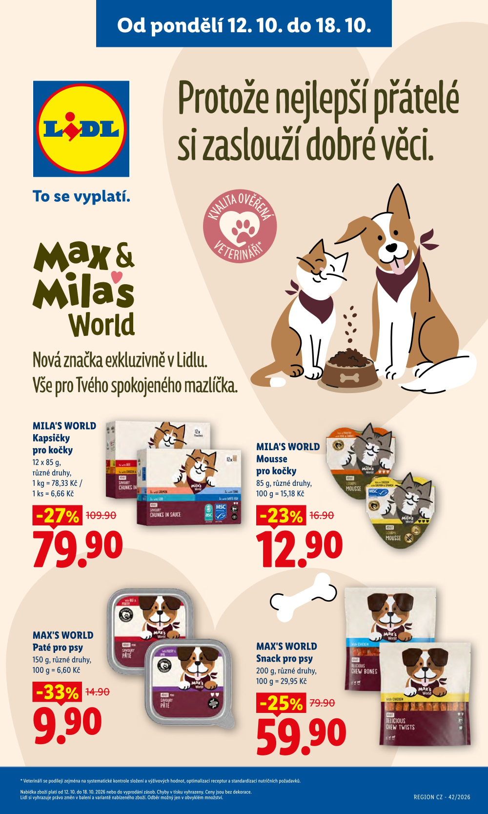 Leták Lidl  leták - Max & Mila's World - strana 1