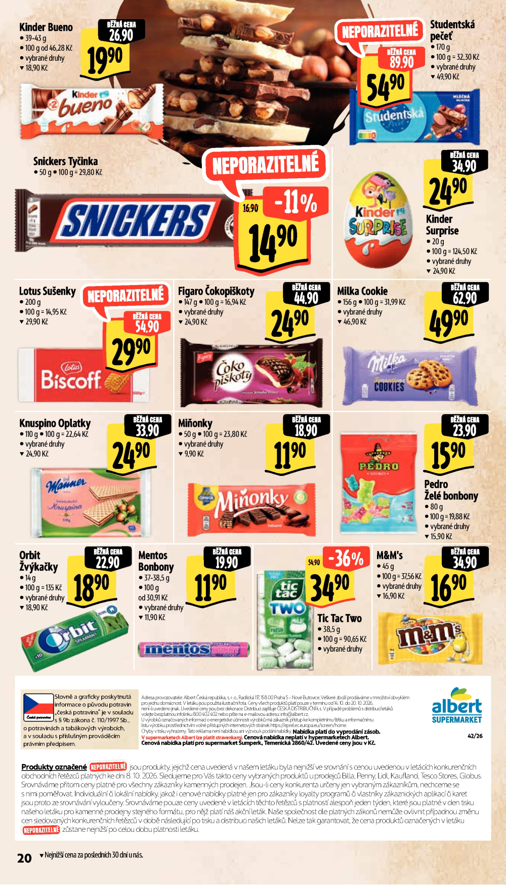 Leták Albert Supermarket leták - Šumperk, Temenická - strana 34