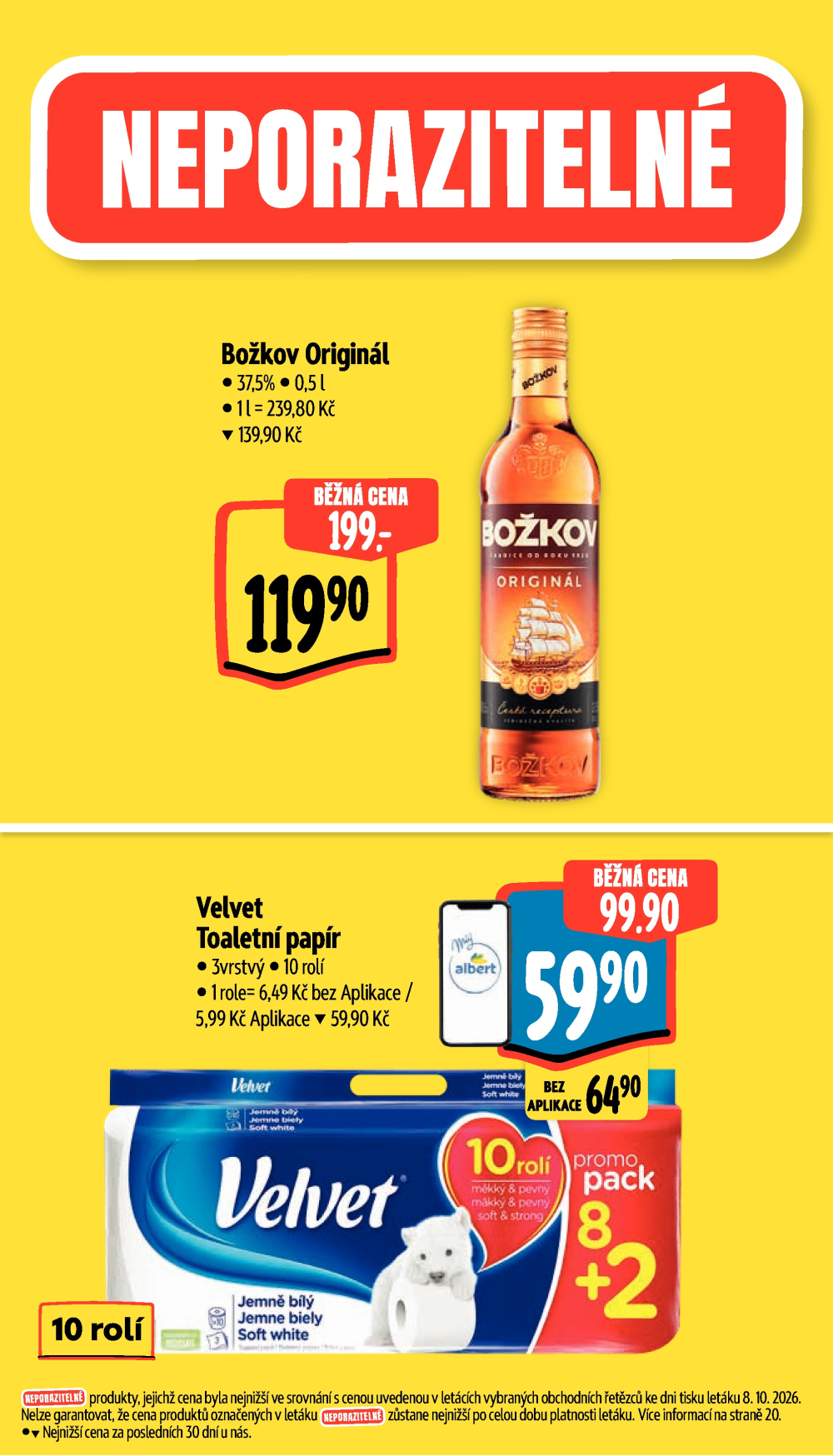 Leták Albert Supermarket leták - Šumperk, Temenická - strana 8