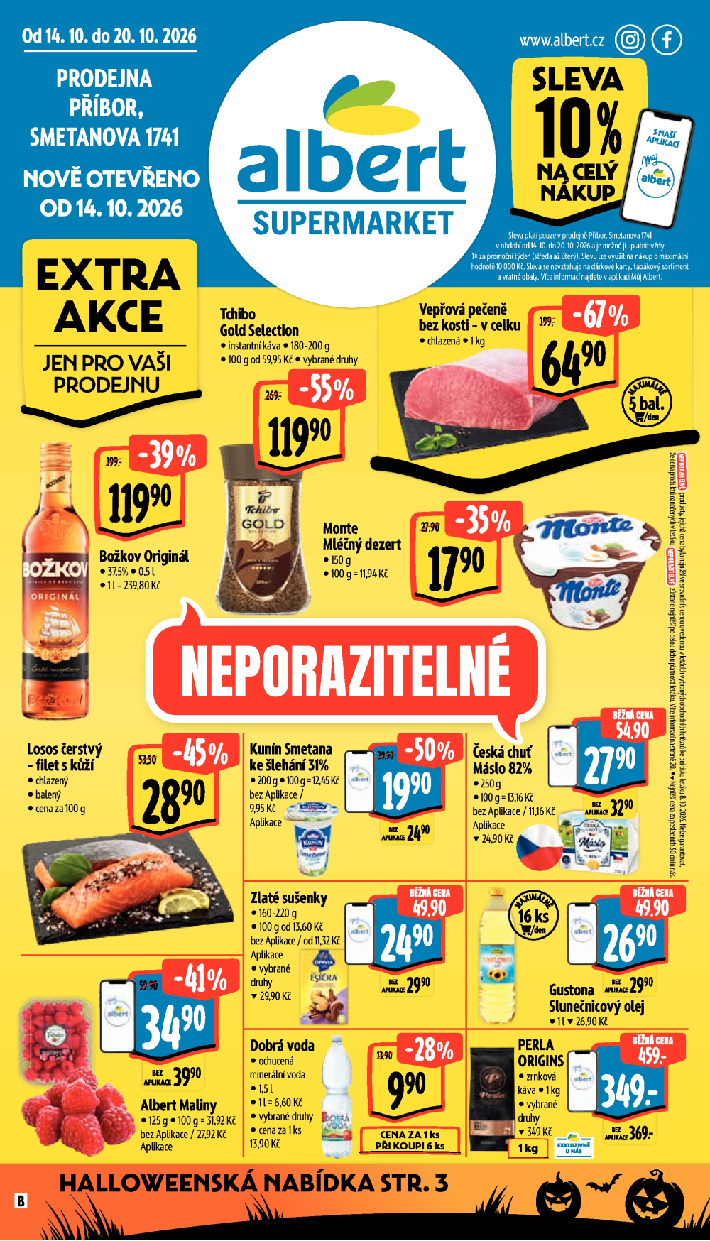 Leták Albert Supermarket leták - Příbor, Smetanova - strana 1