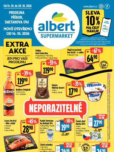 Albert Supermarket leták - Příbor, Smetanova