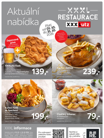 XXXLutz leták - Restaurace