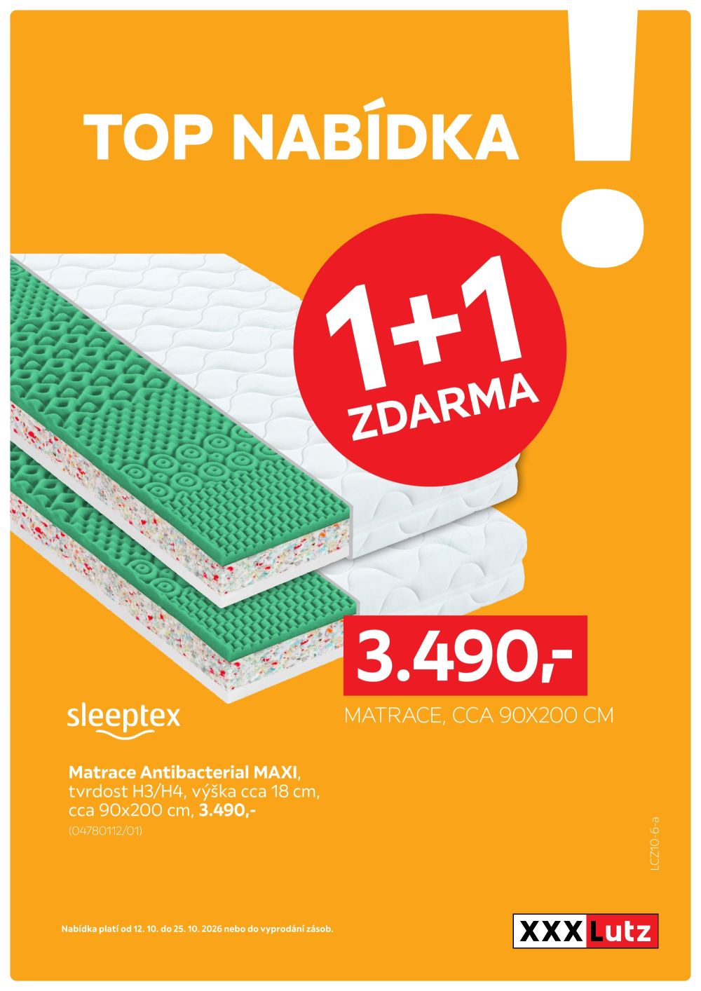 Leták XXXLutz leták - TOP nabídka Matrace - strana 1