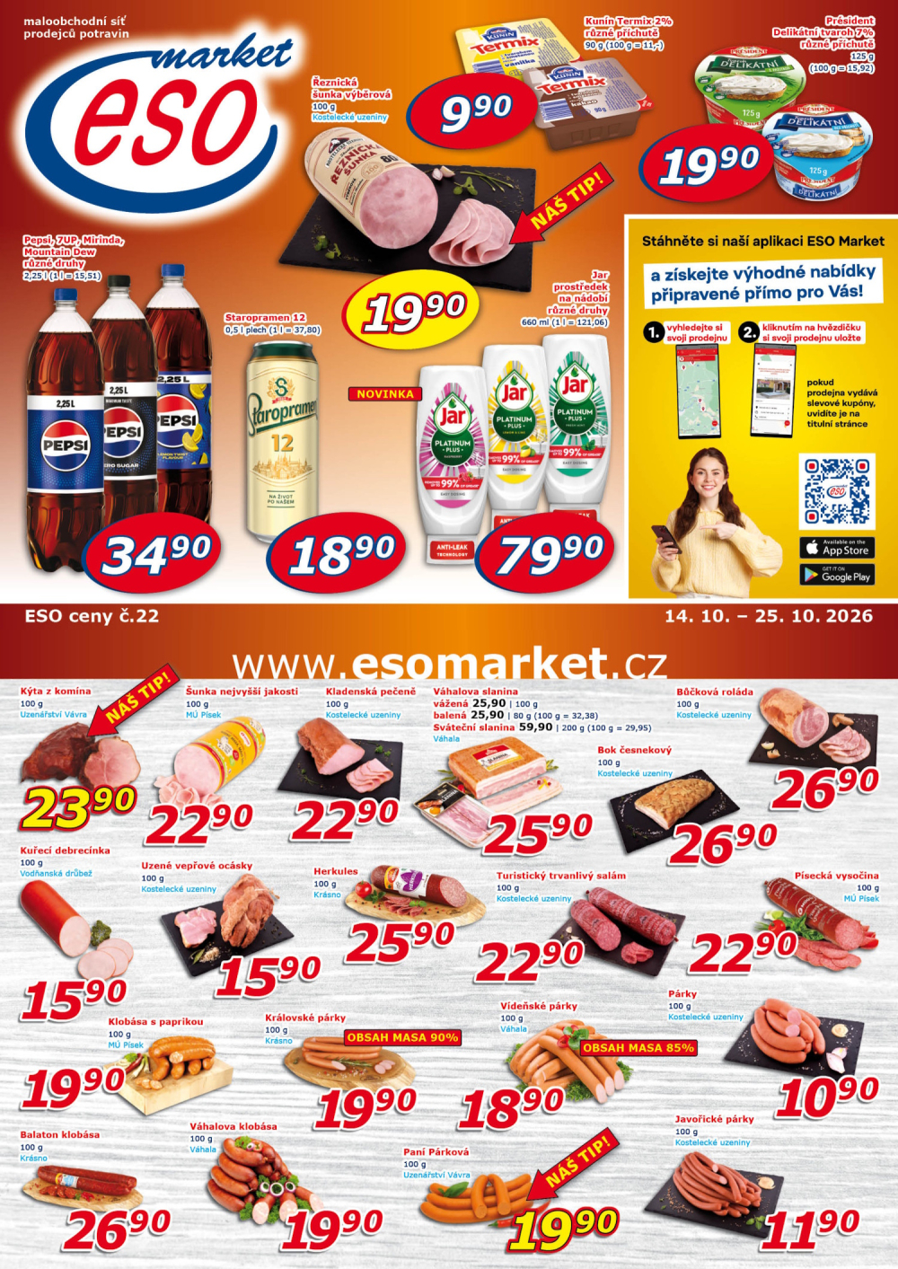 Leták ESO MARKET leták - strana 1