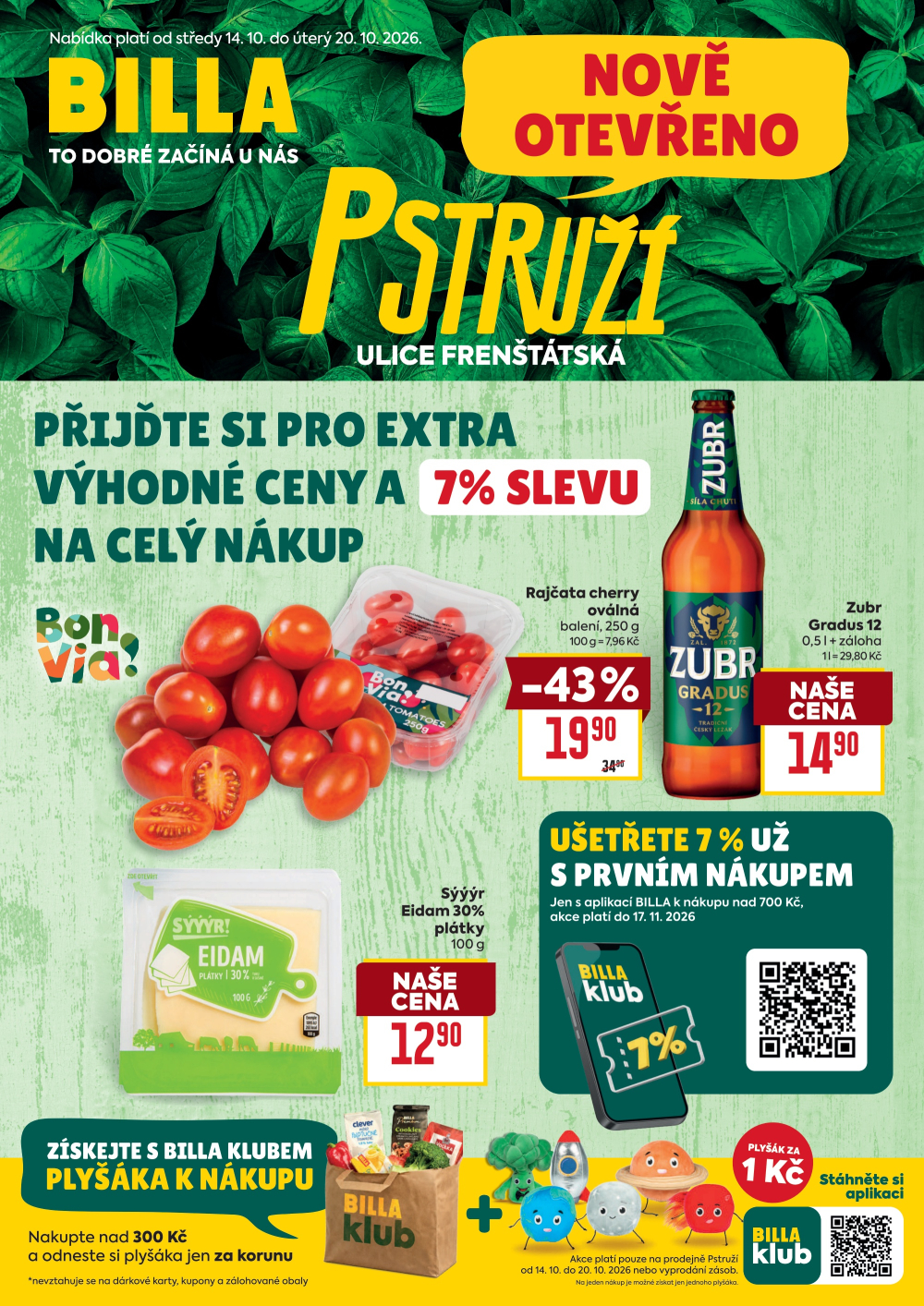 Leták BILLA leták - Pstruží - strana 1