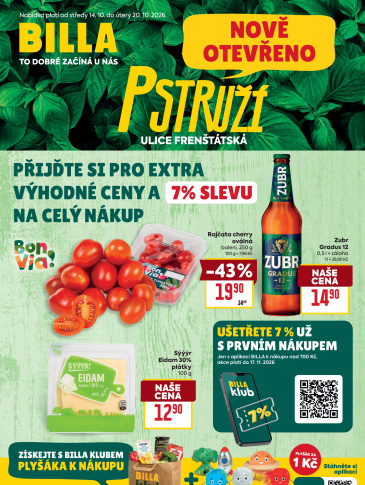 BILLA leták - Pstruží
