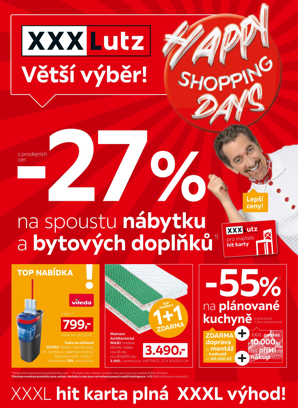 Leták XXXLutz leták - Happy Shopping Days - strana 1