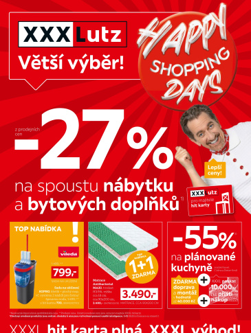 XXXLutz leták - Happy Shopping Days