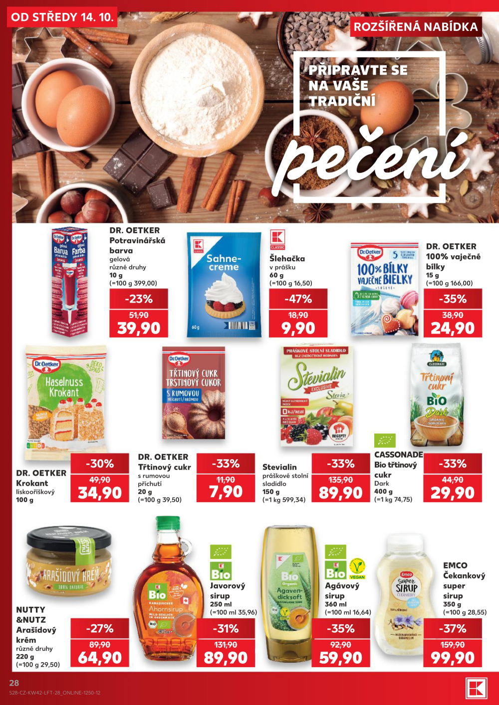 Leták Kaufland leták Praha 6 - Podbaba - strana 28