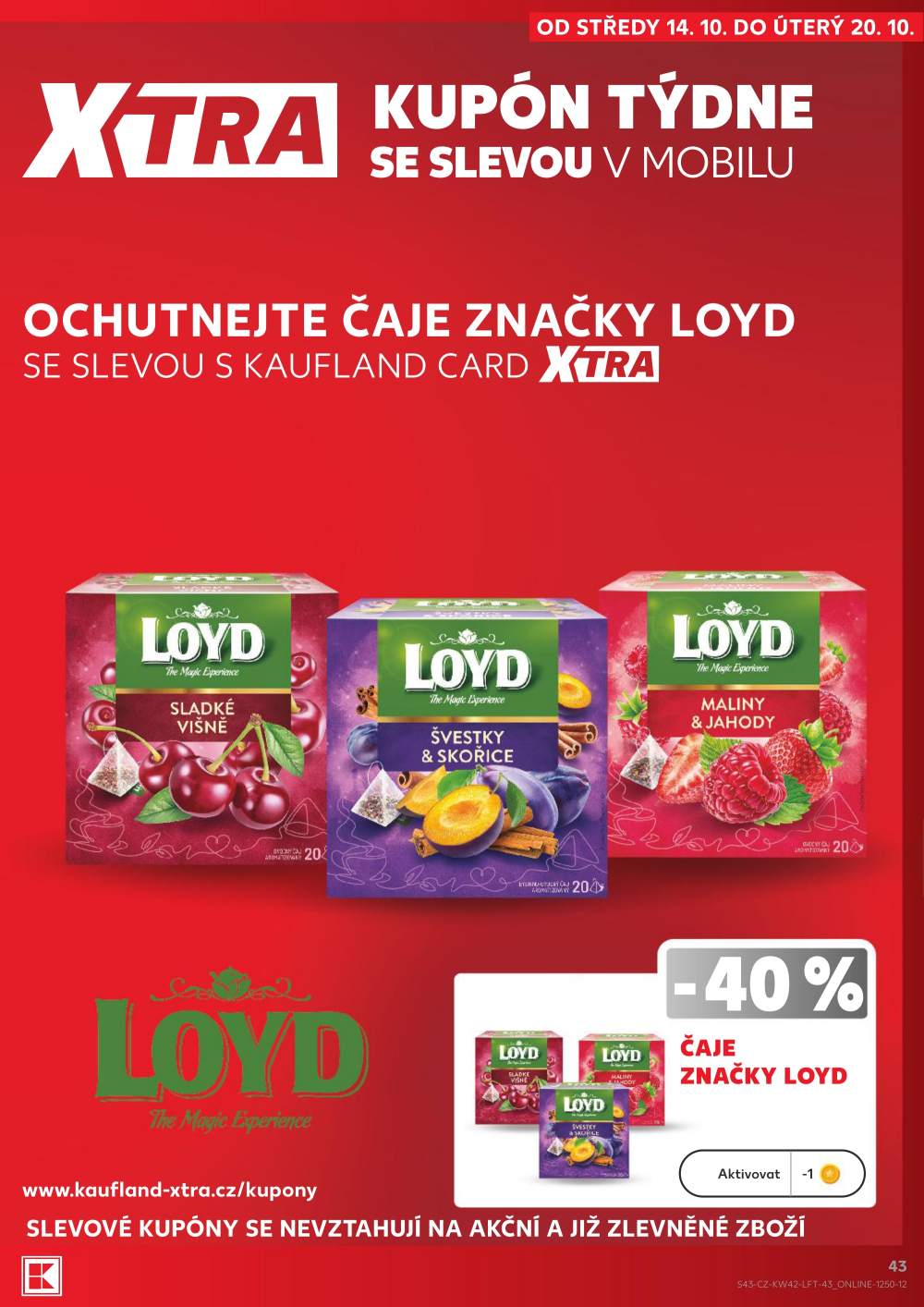 Leták Kaufland leták Praha 6 - Podbaba - strana 43