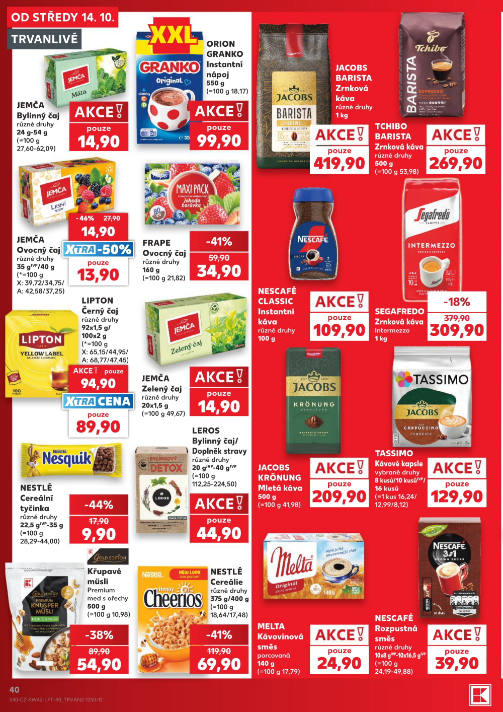 Leták Kaufland leták Praha 3 - Jarov - strana 40