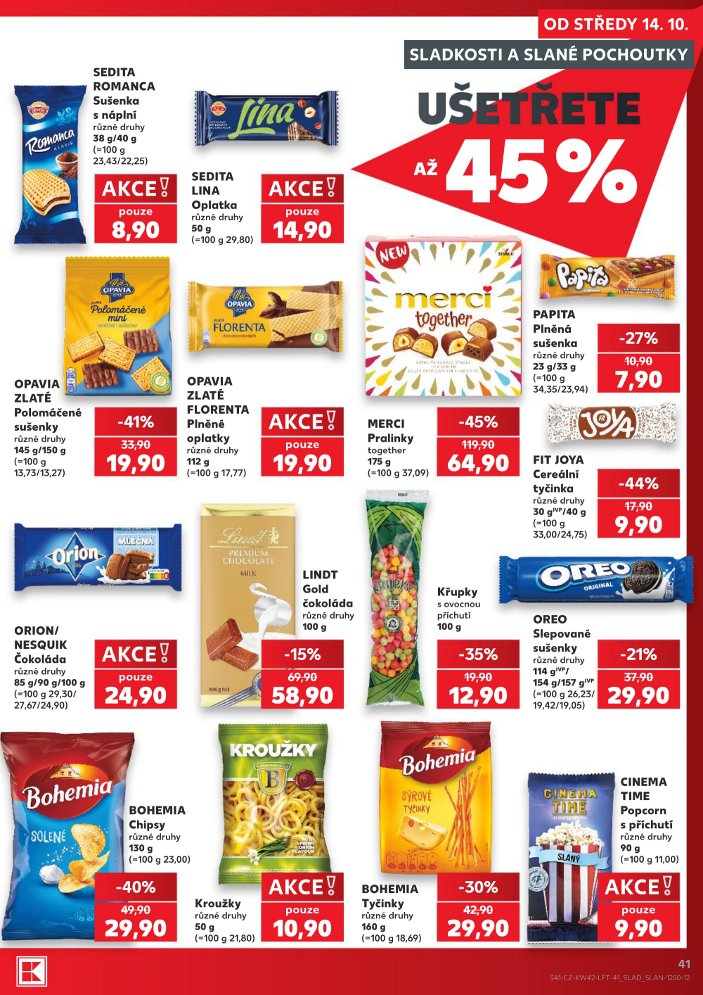 Leták Kaufland leták Praha 3 - Jarov - strana 41