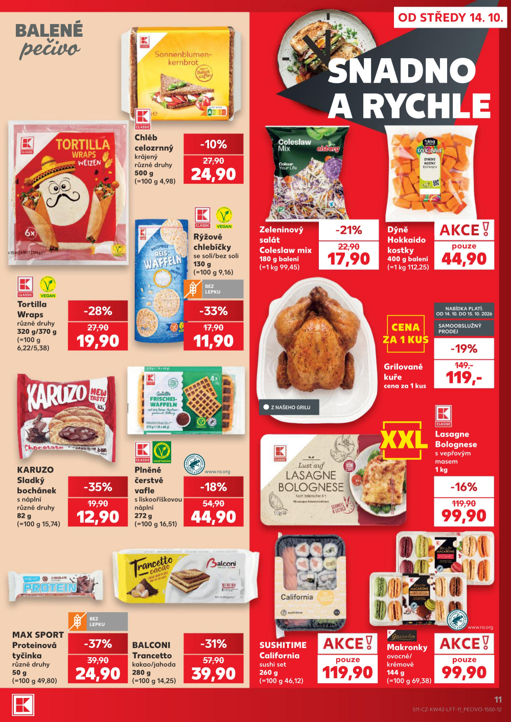 Leták Kaufland leták Praha 4 - Modřany - strana 11