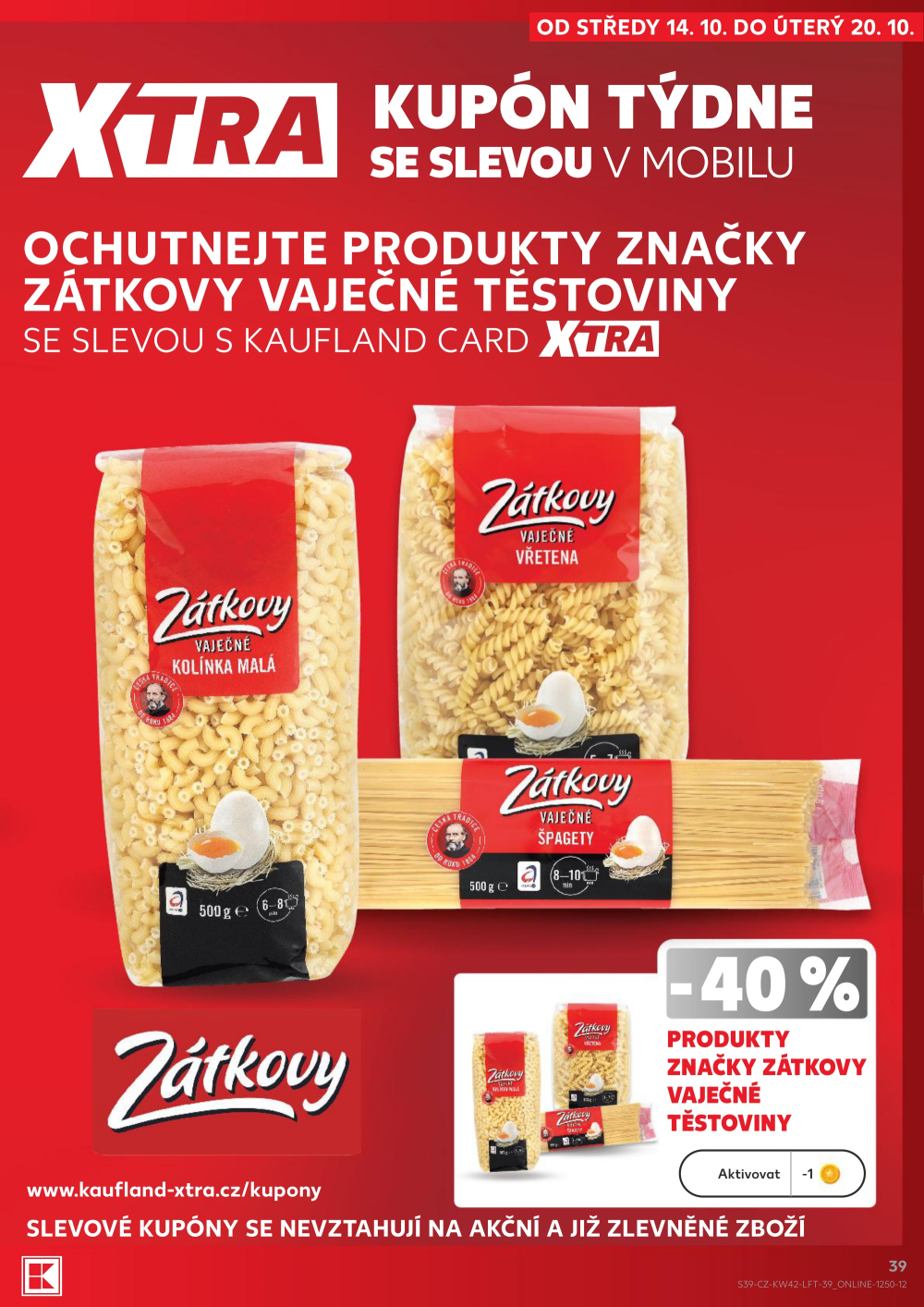 Leták Kaufland leták Praha 8 - Libeň - strana 39