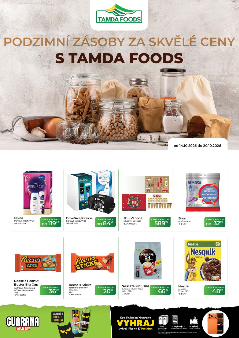 Leták TAMDA FOODS leták - strana 1