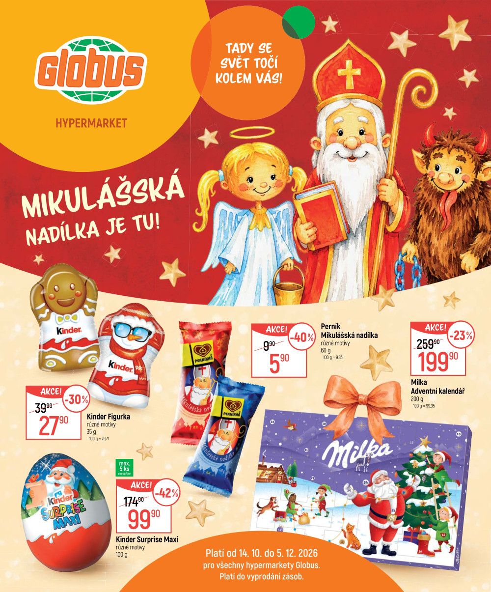 Leták Globus leták - Mikulášská nadílka je tu! - strana 1