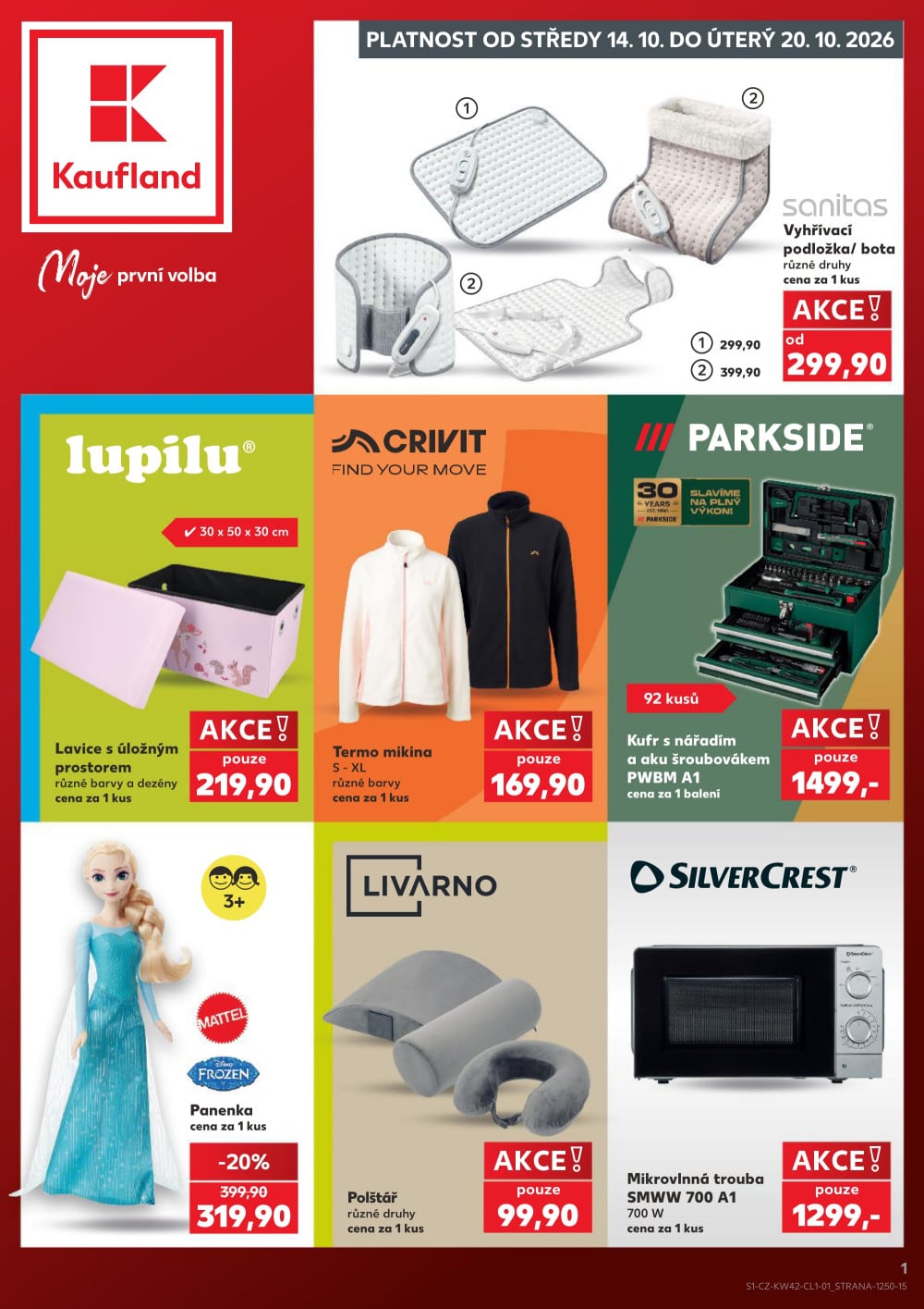 Leták Kaufland leták - Spotřební zboží - strana 1