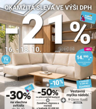 Möbelix leták - Sleva ve výši DPH